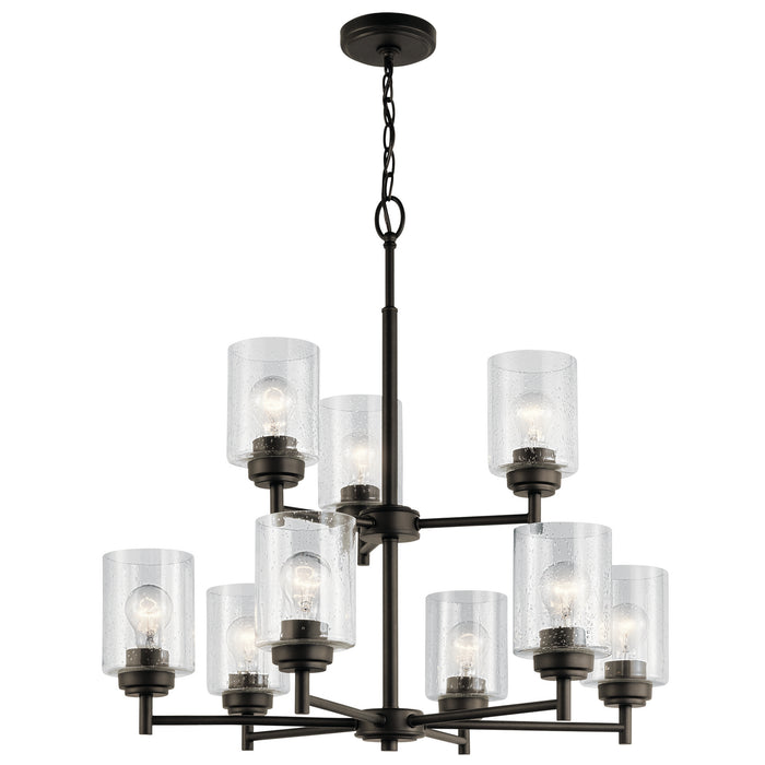 Kichler 44031OZ Nine Light Chandelier, Olde Bronze