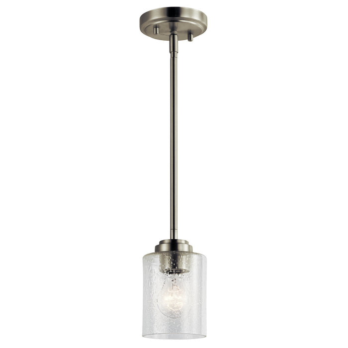 Kichler 44032NI One Light Mini Pendant, Brushed Nickel