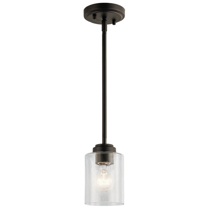 Kichler 44032OZ One Light Mini Pendant, Olde Bronze