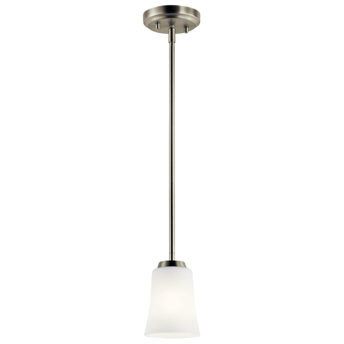Kichler 44053NI One Light Mini Pendant, Brushed Nickel