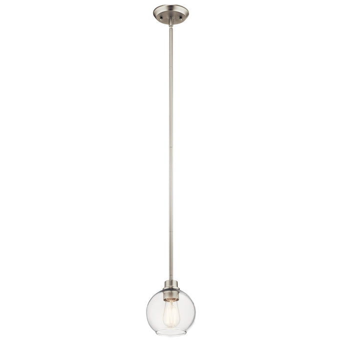 Kichler 44065NI One Light Mini Pendant, Brushed Nickel