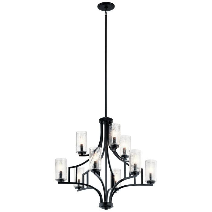 Kichler 44073DBK Nine Light Chandelier, Distressed Black (Open Box - Final Sale)