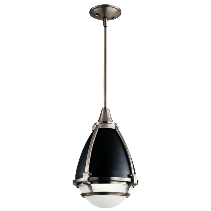 Kichler 44098CLP One Light Pendant, Classic Pewter