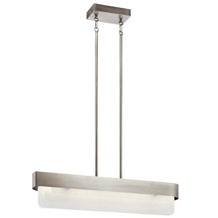 Kichler 44160CLPLED LED Linear Chandelier, Classic Pewter