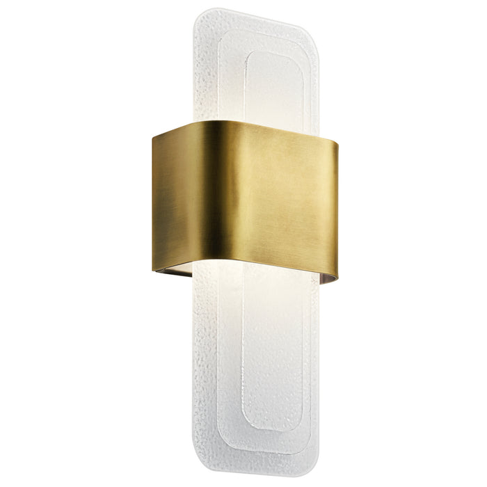 Kichler 44162NBRLED LED Wall Sconce, Natural Brass
