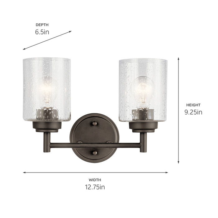 Kichler 45885OZ Two Light Bath, Olde Bronze