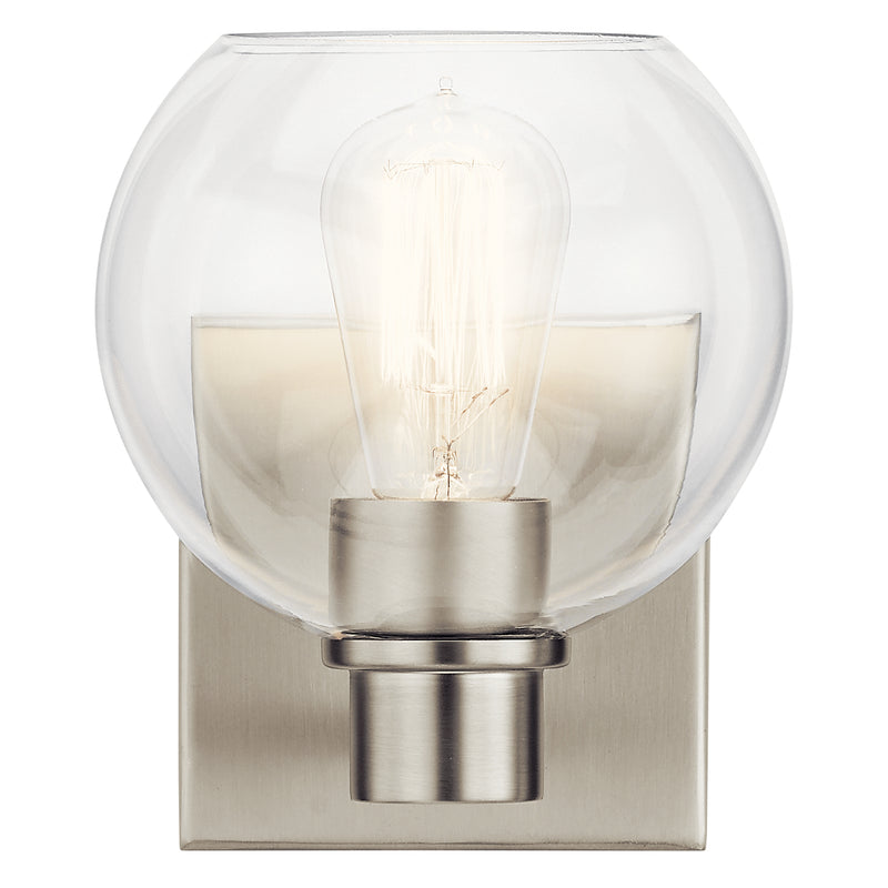 Kichler 45892NI One Light Wall Sconce, Brushed Nickel