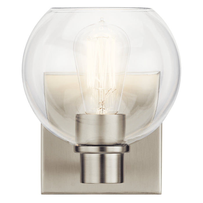 Kichler 45892NI One Light Wall Sconce, Brushed Nickel