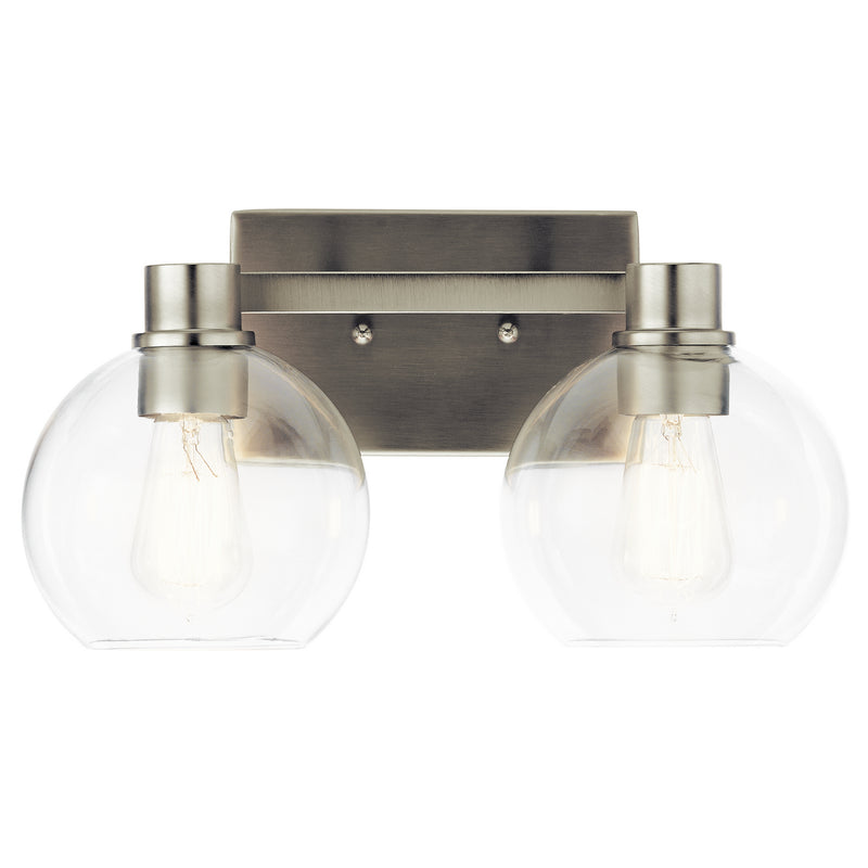 Kichler 45893NI Two Light Bath, Brushed Nickel