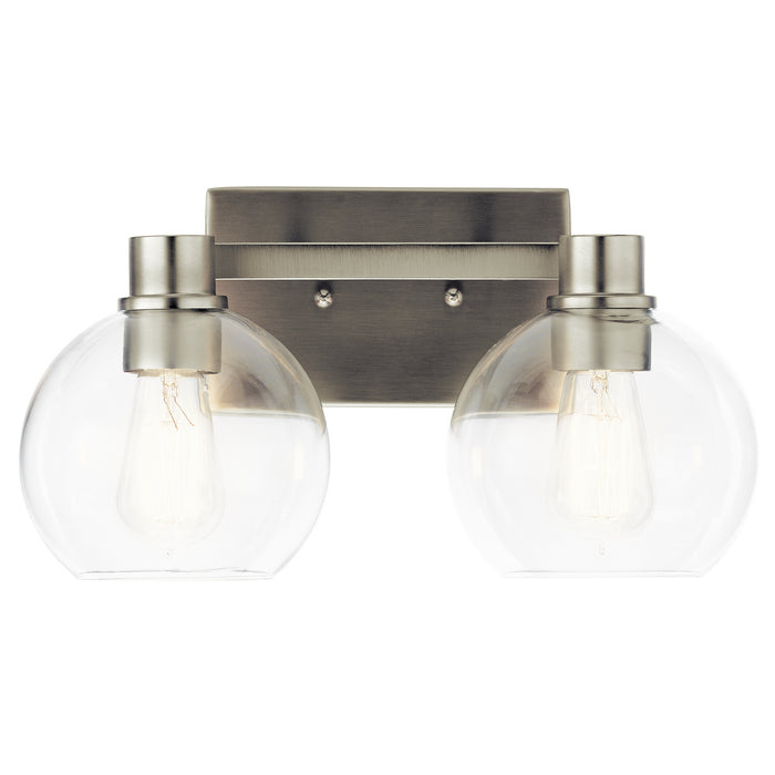 Kichler 45893NI Two Light Bath, Brushed Nickel