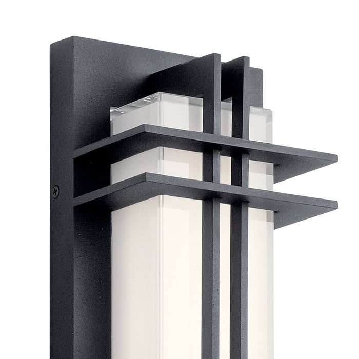Kichler 49297BKTLED LED Outdoor Wall Mount, Textured Black