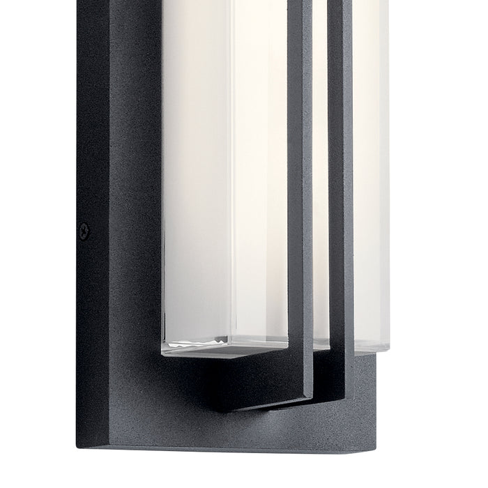 Kichler 49297BKTLED LED Outdoor Wall Mount, Textured Black