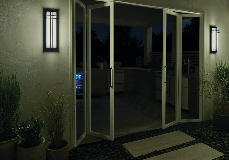 Kichler 49298BKTLED LED Outdoor Wall Mount, Textured Black