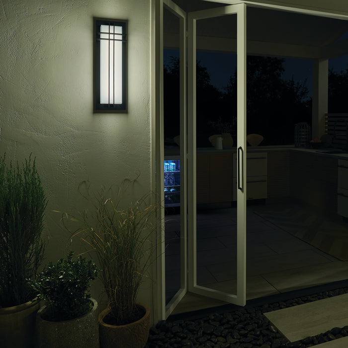 Kichler 49298BKTLED LED Outdoor Wall Mount, Textured Black