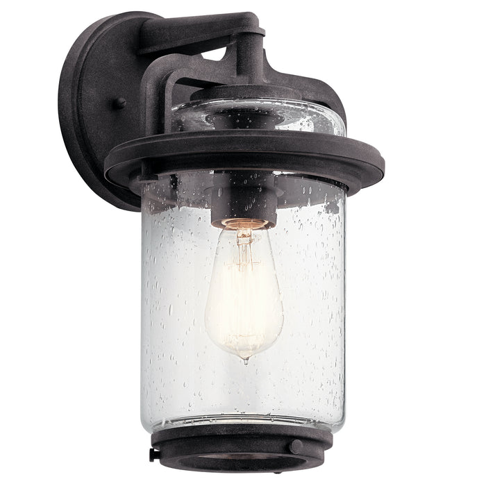 Kichler 49865WZC One Light Outdoor Wall Mount, Weathered Zinc