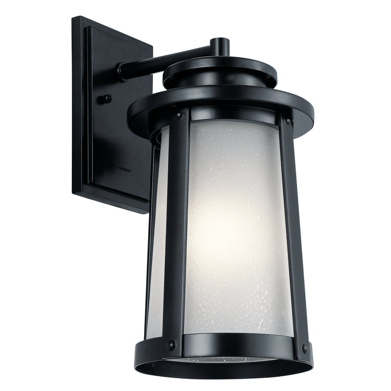 Kichler 49918BK One Light Outdoor Wall Mount, Black
