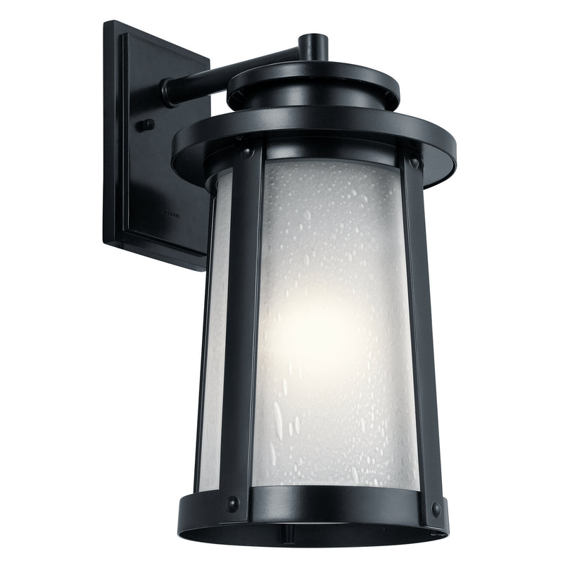 Kichler 49919BK One Light Outdoor Wall Mount, Black