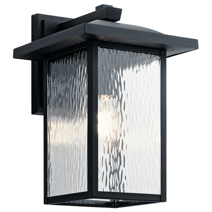 Kichler 49926BKT One Light Outdoor Wall Mount, Textured Black