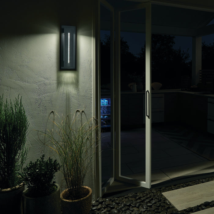 Kichler 49945BKTLED LED Outdoor Wall Mount, Textured Black