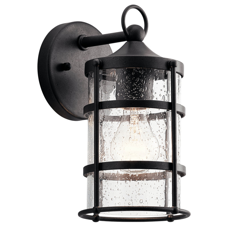 Kichler 49960AVI One Light Outdoor Wall Mount, Anvil Iron