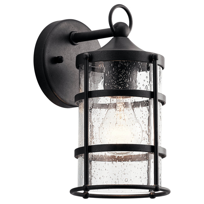 Kichler 49960AVI One Light Outdoor Wall Mount, Anvil Iron