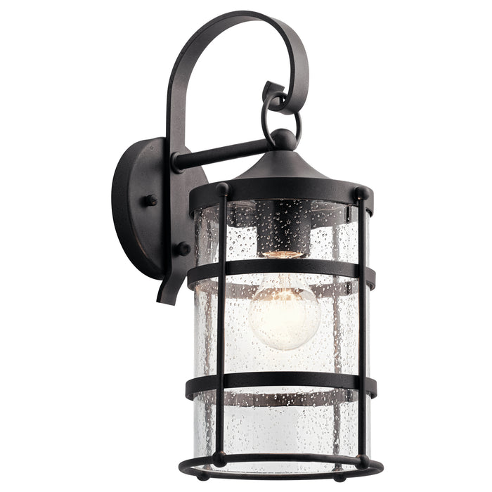 Kichler 49961AVI One Light Outdoor Wall Mount, Anvil Iron