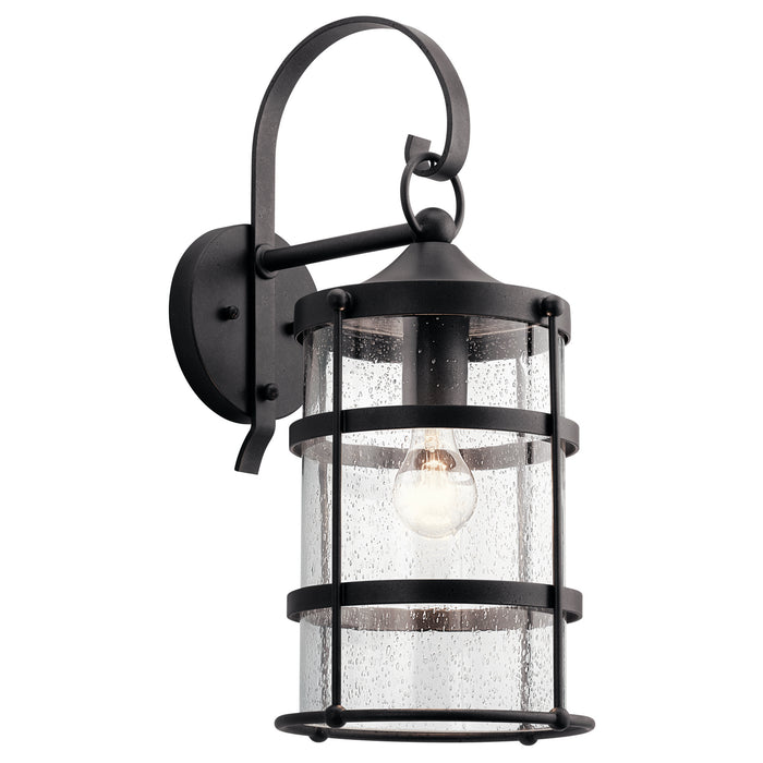 Kichler 49962AVI One Light Outdoor Wall Mount, Anvil Iron