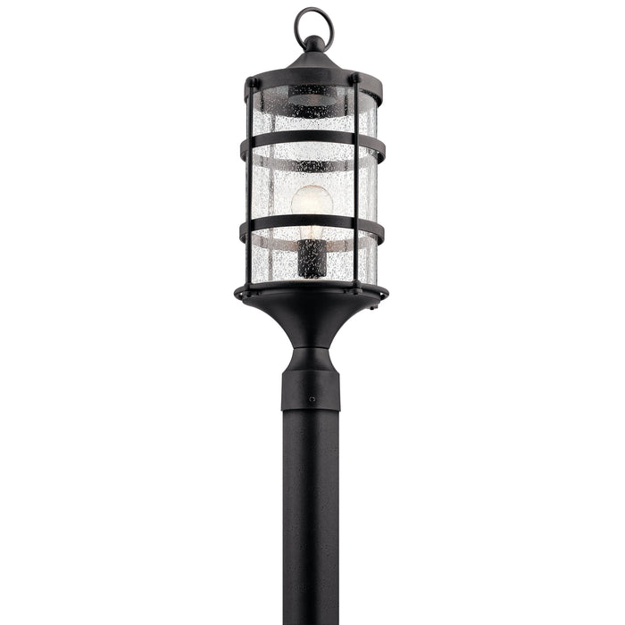 Kichler 49963AVI One Light Outdoor Post Mount, Anvil Iron