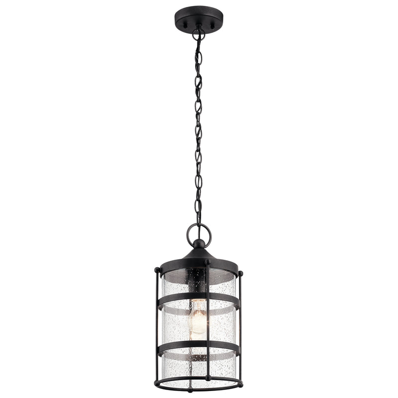 Kichler 49964AVI One Light Outdoor Pendant, Anvil Iron