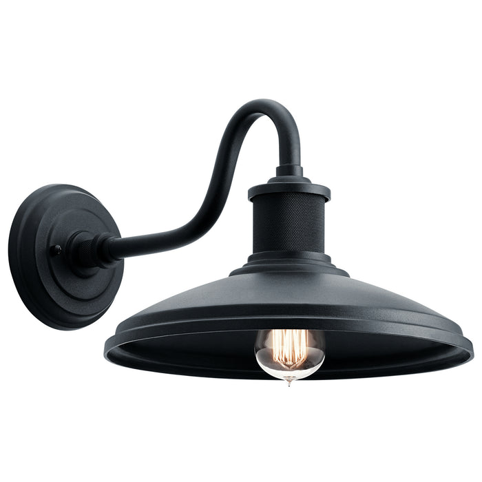 Kichler 49980BKT One Light Outdoor Wall Mount, Textured Black
