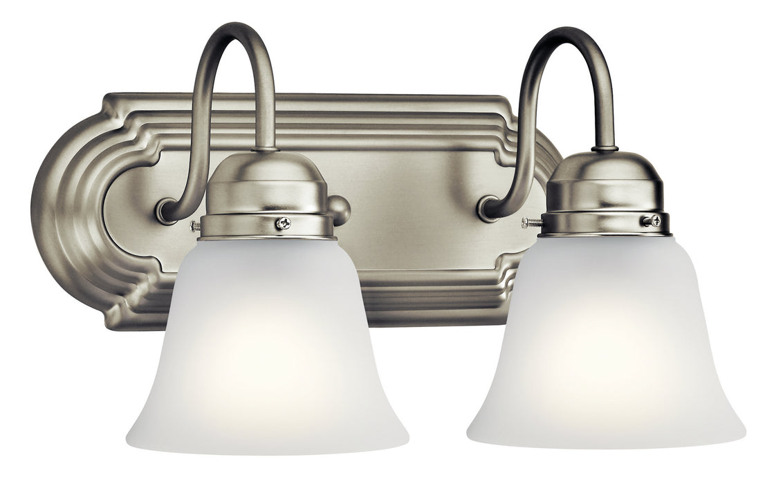 Kichler 5336NIS Two Light Bath, Brushed Nickel