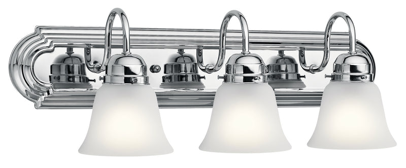 Kichler 5337CHS Three Light Bath, Chrome