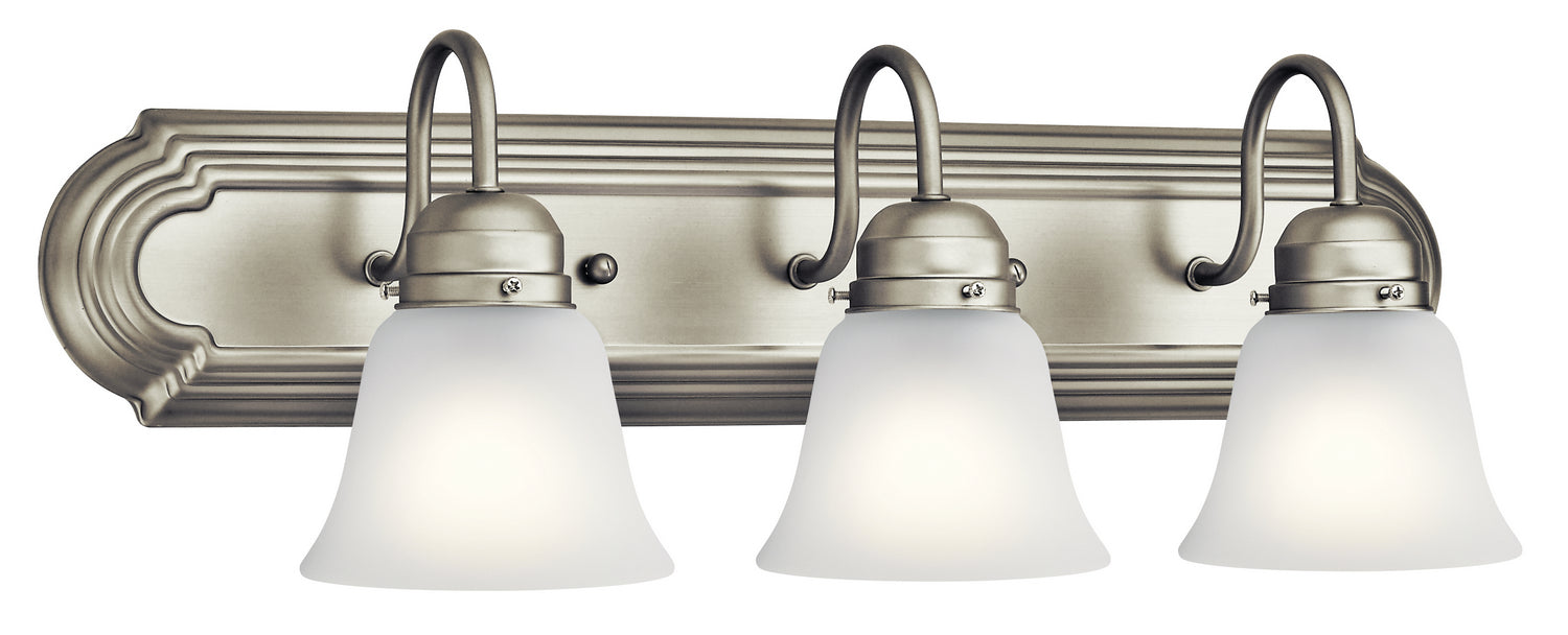 Kichler 5337NIS Three Light Bath, Brushed Nickel