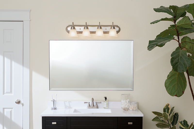 Kichler 5338NIS Four Light Bath, Brushed Nickel
