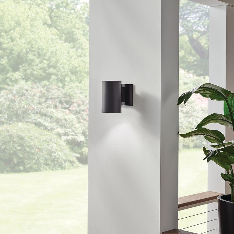 Kichler 9234BK One Light Outdoor Wall Mount, Black