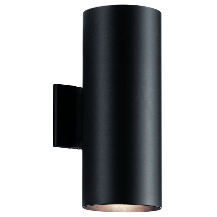 Kichler 9246BK Two Light Outdoor Wall Mount, Black
