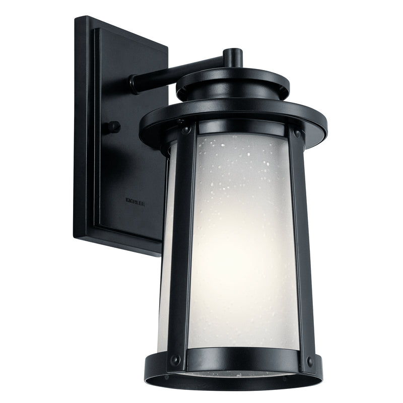 Kichler 49917BK One Light Outdoor Wall Mount, Black