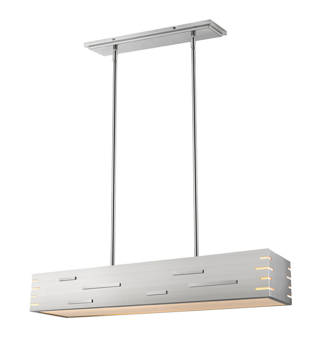 Z-Lite 332-34BN-LED LED Linear Chandelier, Brushed Nickel