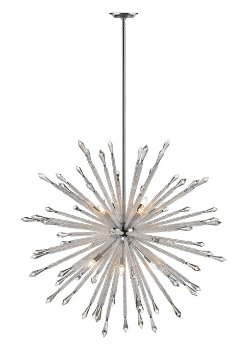 Z-Lite 4002-12 12 Light Chandelier, Chrome