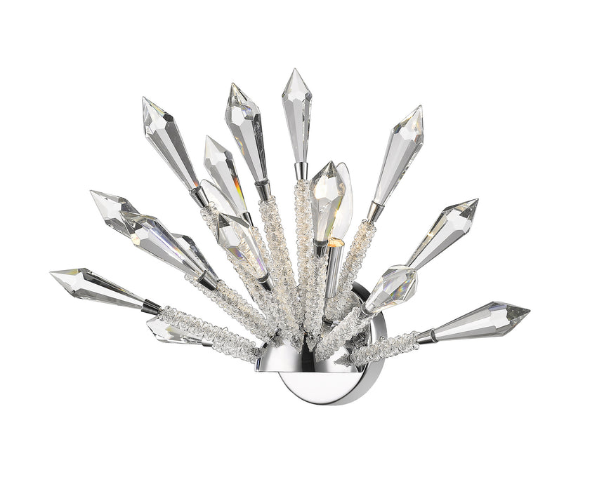 Z-Lite 4002-2S Two Light Wall Sconce, Chrome