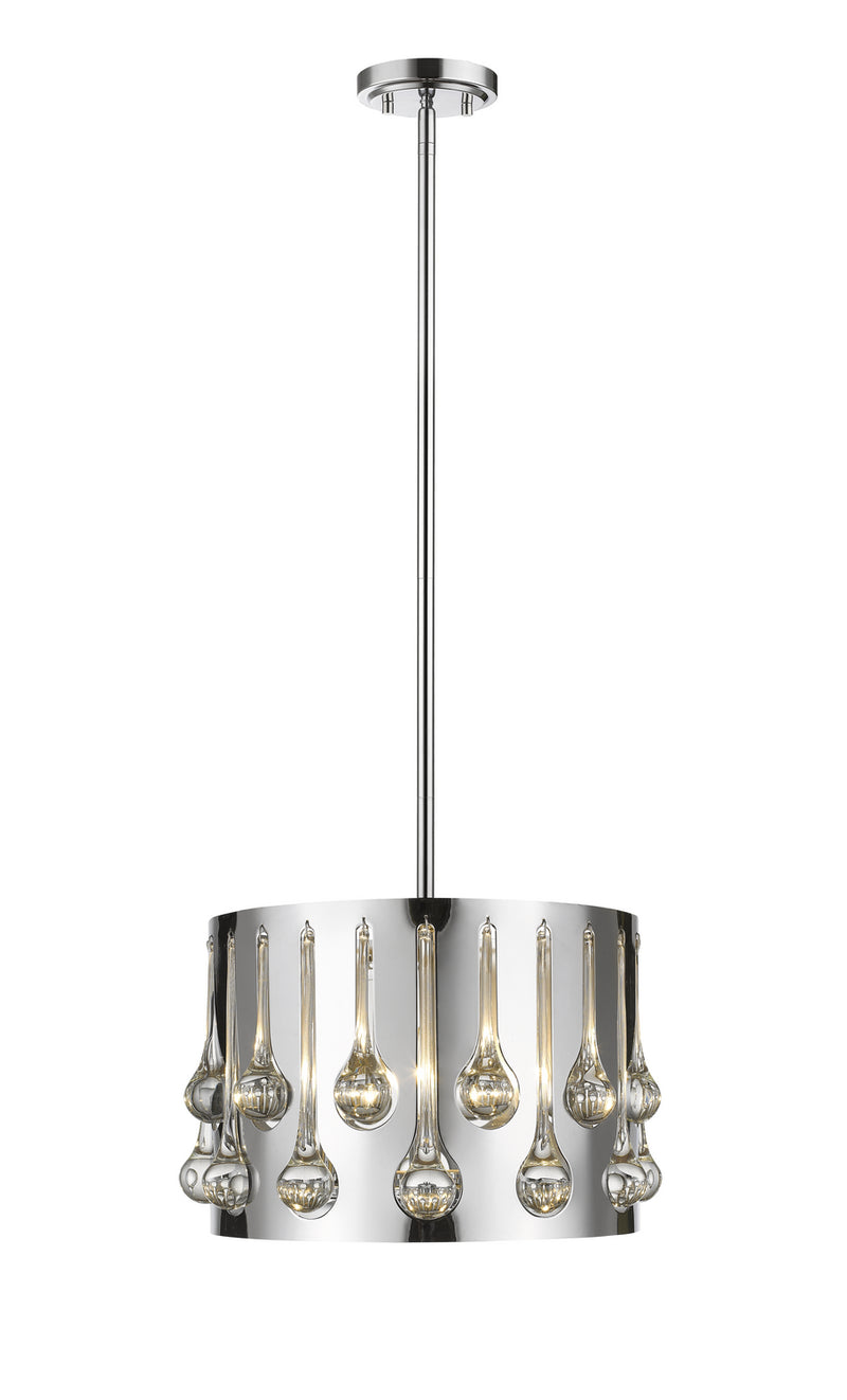 Z-Lite 453-13CH Three Light Pendant, Chrome