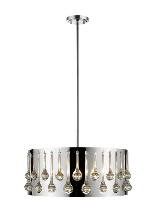 Z-Lite 453-20CH Five Light Pendant, Chrome