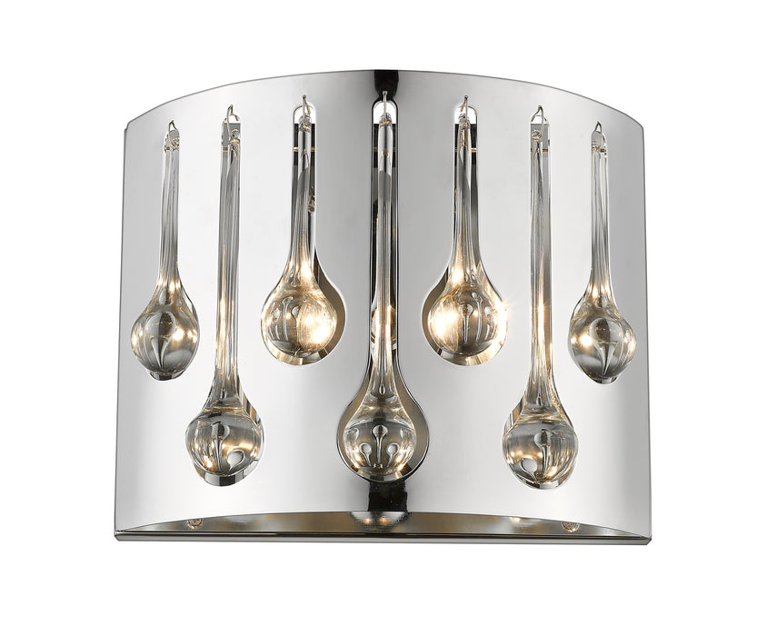 Z-Lite 453R2S-CH Two Light Wall Sconce, Chrome