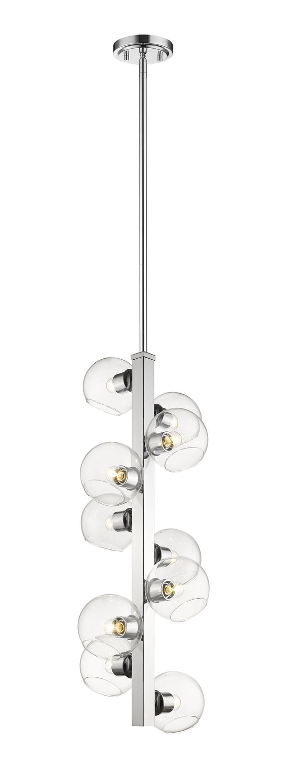 Z-Lite 455-10CH Ten Light Chandelier, Chrome