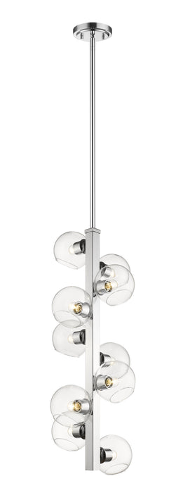 Z-Lite 455-10CH Ten Light Chandelier, Chrome