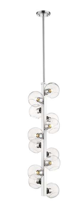 Z-Lite 455-12CH 12 Light Chandelier, Chrome