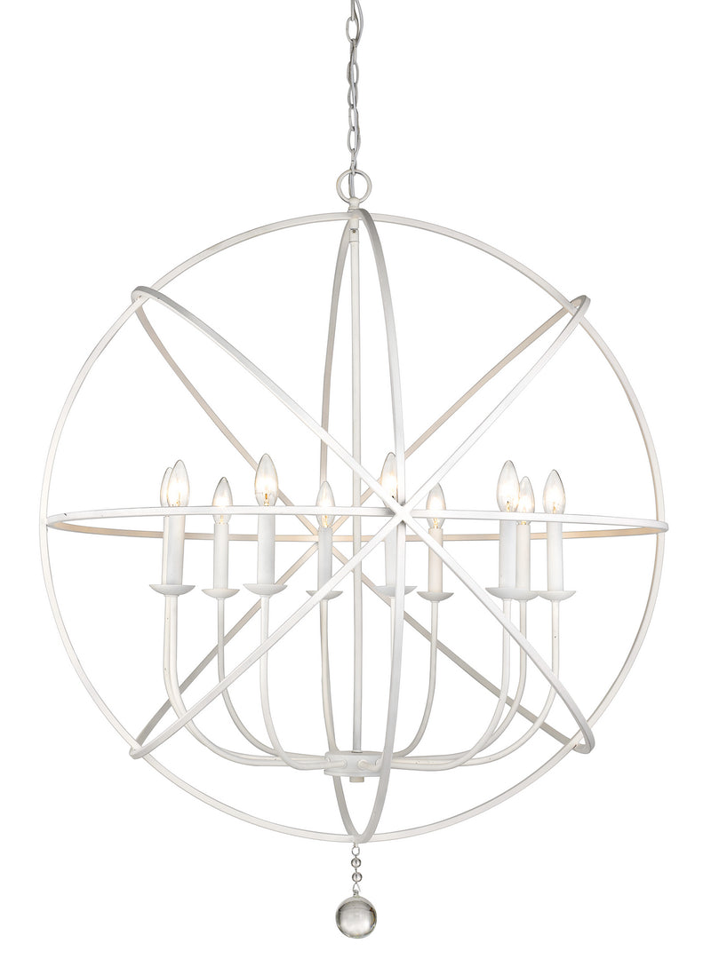 Z-Lite 458-36MW Ten Light Chandelier, Matte White