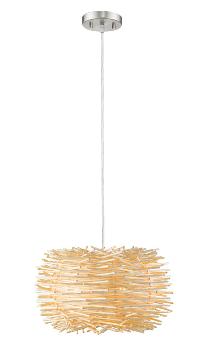 Z-Lite 459-16NAT One Light Pendant, Brushed Nickel