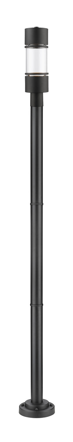 Z-Lite 553PHB-567P-BK-LED LED Outdoor Post Moun Fixture, Black