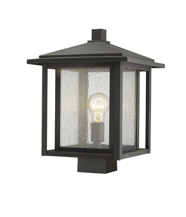 Z-Lite 554PHBS-ORB One Light Outdoor Post Mount Fixture, Oil Rubbed Bronze